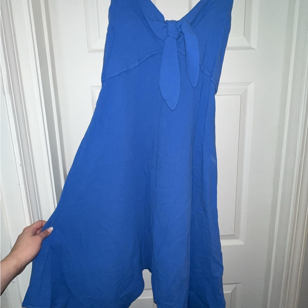 Blue Halter Dress